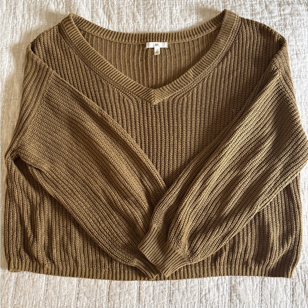 BP V-Neck Sweater - Warm Brown